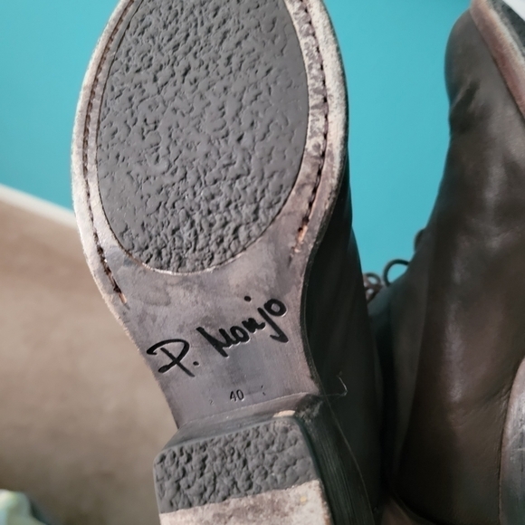 P. Monjo Lace Up Booties - Size 40 - Picture 7 of 7